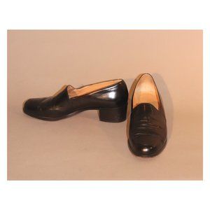 Calvin Klein Black Leather Loafers Size 7.5